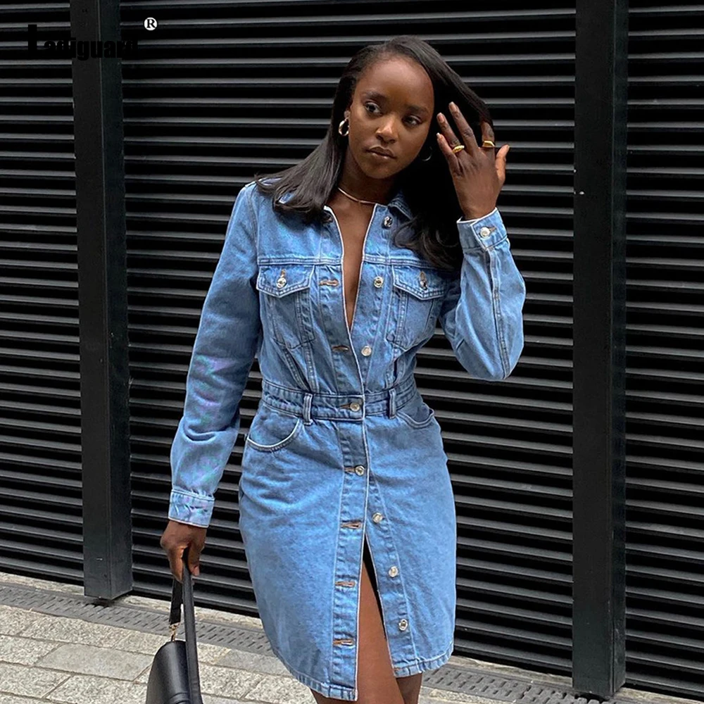 womens blue jean dress