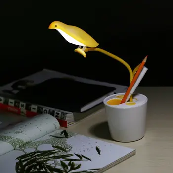 

Unique Bird USB 13 LED Desk Lamp Flexiable Reading Table Night Light with Pen Holder Children Kids Bedroom Living Room Light