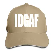 IDGAF забавная регулируемая бейсболка с надписью