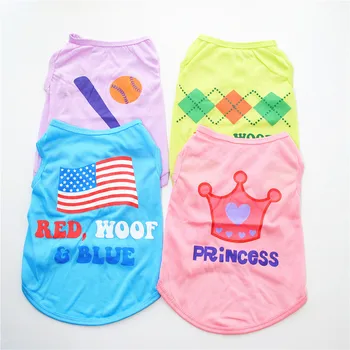 

Super Cute Summer Pet Clothes Dog Vest French Bulldog Clothes Soft Comfortable Xxxs Designer Japanese Dog Clothes for Pitbulls