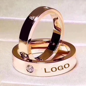 

925 sterling silver three diamond couple ring European and American popular charm jewelry holiday gift free shipping