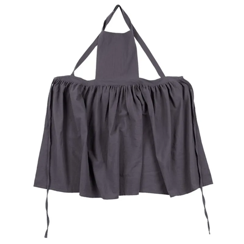 Kitchen apron Cooking Kitchen Apron Simple Washed For Woman Men Chef Cotton Uniform Aprons Cooking Coffee Shop apron For Cooking