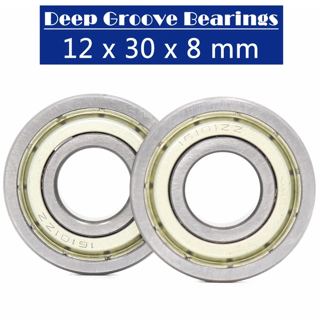 16101-ZZ Double Shielded Ball Bearing 12*30*8mm ( 2 PCS ) 16101ZZ For  Special