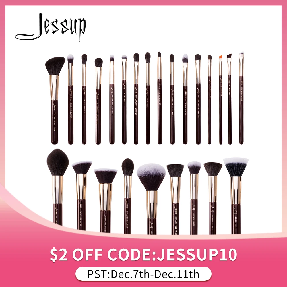 

Jessup New Makeup Brushes Set 15-25pcs Zinfandel Make up Brush Foundation Eyeshadow Powder Blusher Contour Cosmetic Tools