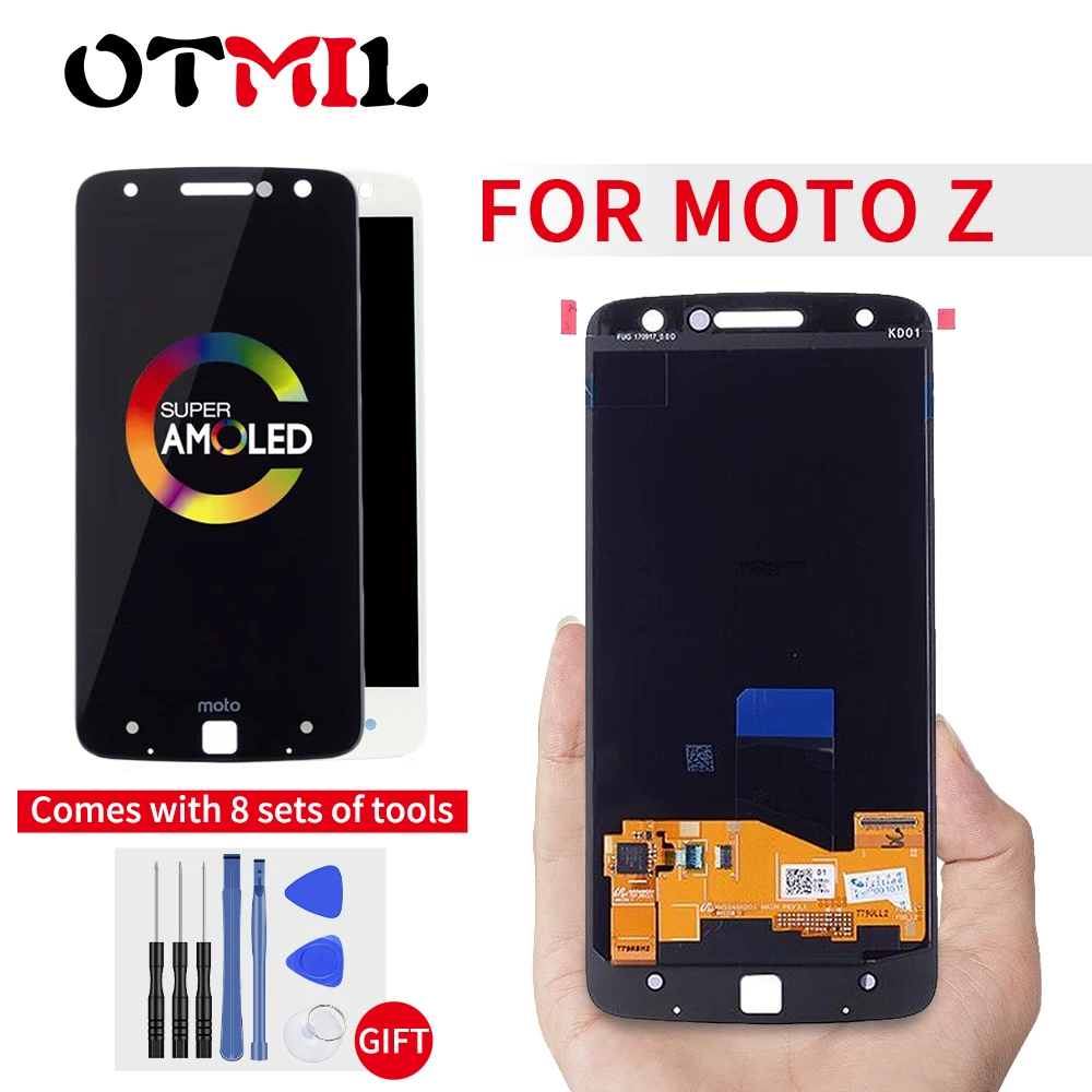 

5.5" AMOLED LCD For Motorola Moto Z LCD Display Touch Screen Digitizer Replacement For MOTO Z Droid Display XT1650 XT1650-03 LCD