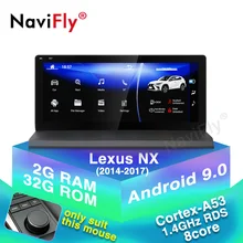 2din 10,2" 8 ядерный 2+ 32G Android 9,0 Автомобильный мультимедийный плеер для Lexus NX 200t 300h nx200T автомобильный проигрыватель с радио и GPS wifi BT кассеты