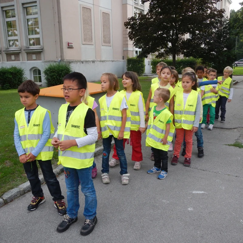 Kids Reflective Safety Vest School Children Training Breathable Vest High Visibility Reflective Strips