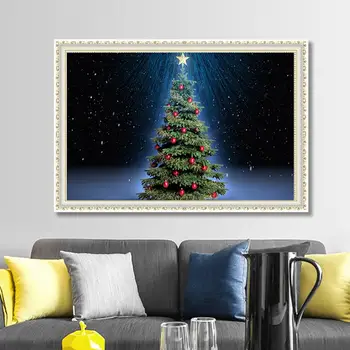 

Diy's new 5D Diamond Painting Living Room Blockbuster Christmas Tree Bedroom Cross Embroidery Masonry Sticker Painting