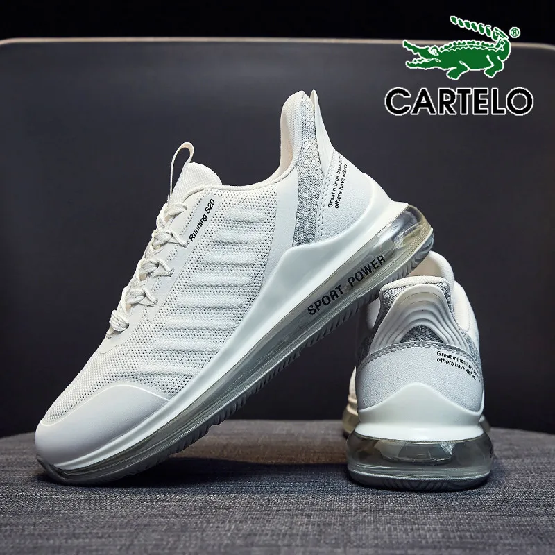 Professional Air Cushion Mesh Breathable Running Shoes Army Green Spring Autumn Walking Shoes Men Women Sneakers Size 36-44