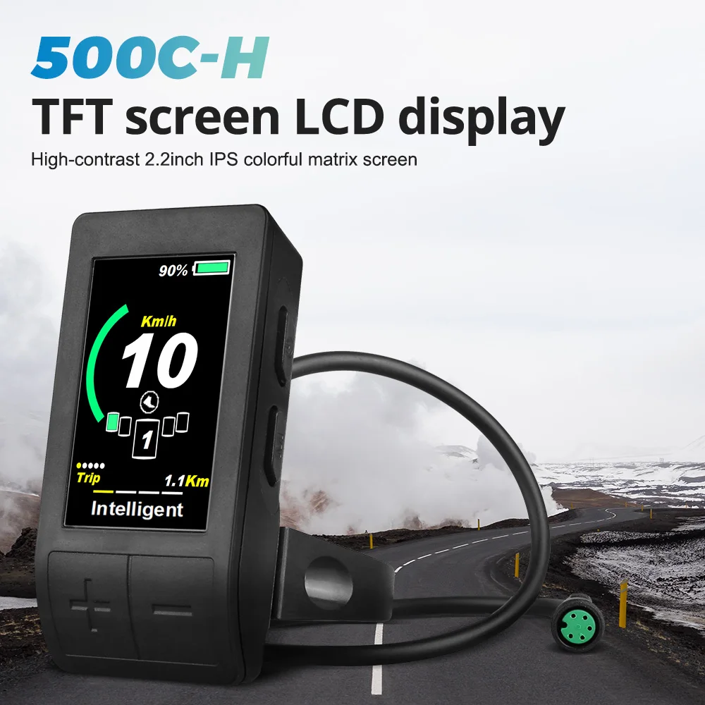 Sepeda Listrik 500C H Tampilan untuk Bafang Mid Drive Motor EBike HMI  Speedometer Tampilan LCD Bagian Kit Konversi Sepeda Listrik|Sepeda listrik  Aksesoris| - AliExpress