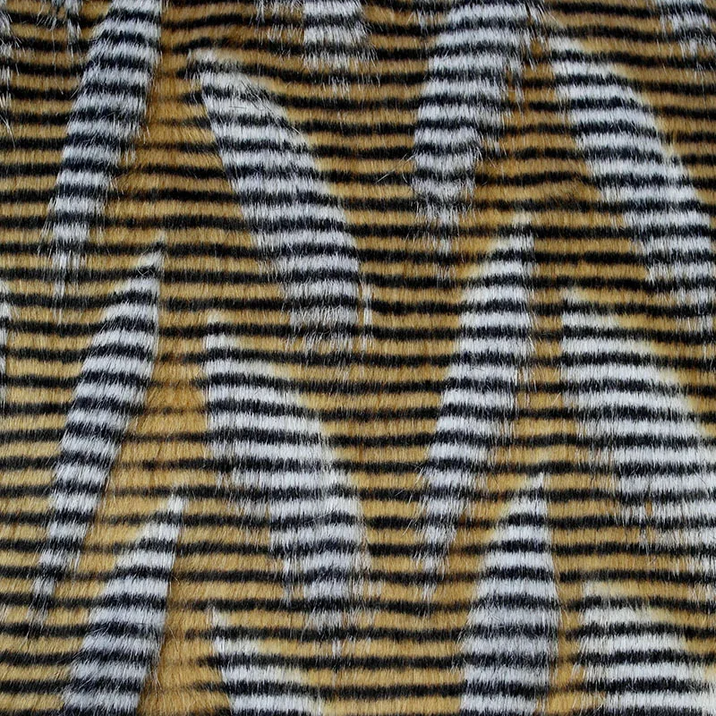 160*100 см коричневый фазан жаккард пушистый искусственный плюш искусственный мех Ткань для пальто чехол жилет fausse fourrure tissu