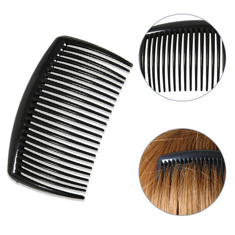 Handmade Comb 29 Tooth Black Plastic Hair Comb Pin Hair Accessories Headwear Hairband Women DIY Clip