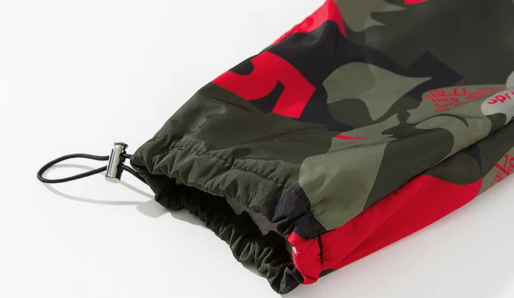 Camouflage Men Streetwear Pants Harajuku Casual Cargo Pants Man Printed Multi-Pockets Hip Hop Elastic Trousers Pantalon Homme