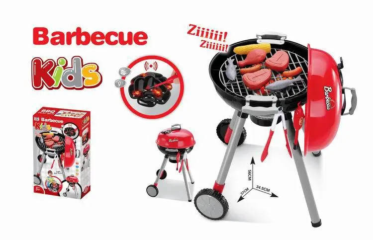 

Children Play House Toys GIRL'S Barbecue Trolley Model BBQ Barbecue Oven Toy