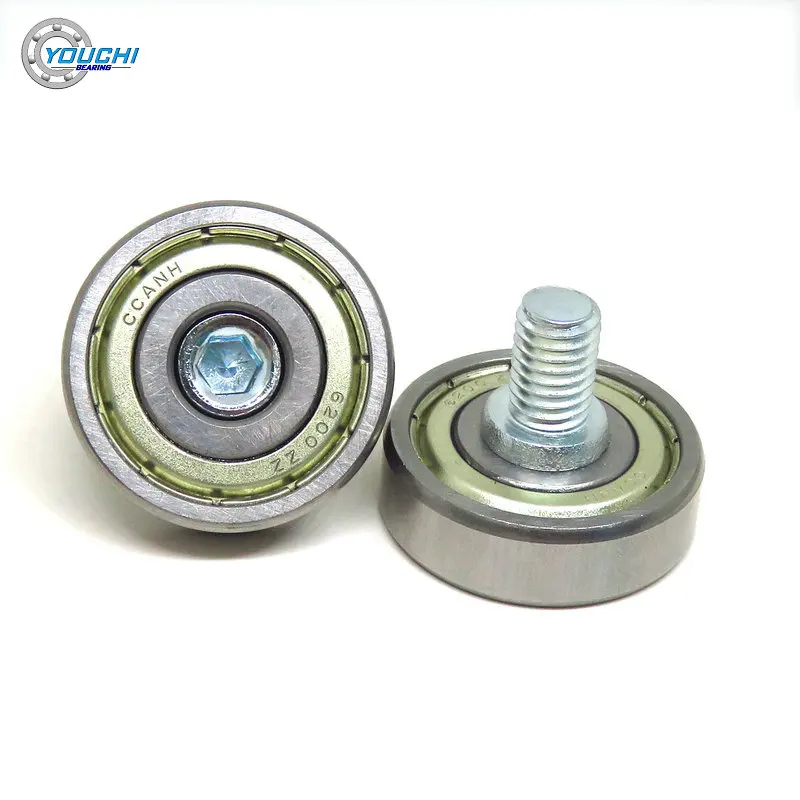 1pcs 30mm Metal Bolt Rollers With M8 Thread And 6200Z Bearing JS620030-9C2.5L12M8 Doors & Windows High Load-bearing Wheels