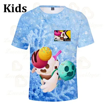 

Spike Wanted 6 To 19 Years Kids Leon T-shirt Shooting Game PRIMO 3D Tshirt Boys Girls Brawling Cartoon T-shirt Tops Teen Clothes