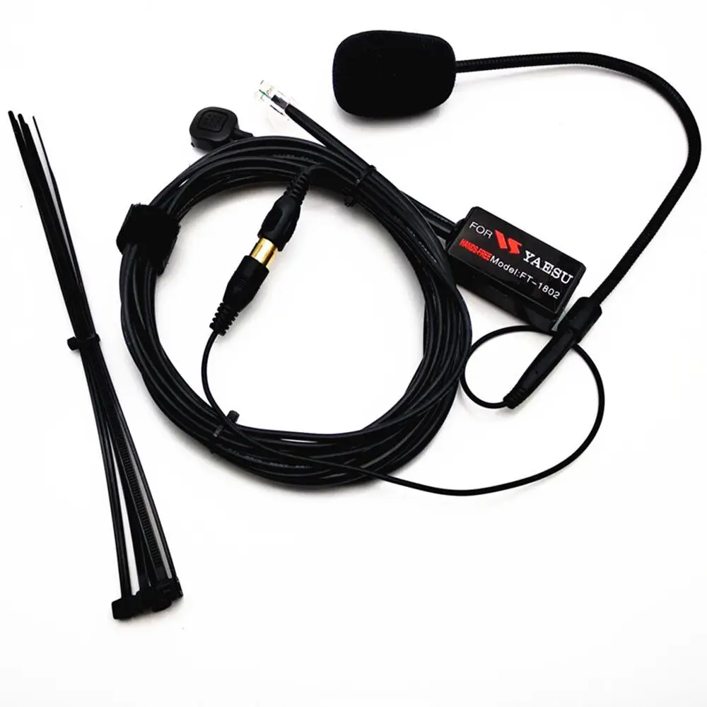 1Set 6 Spille Dito A Mani Libere Microfono Per Autoradio Yaesu Ft-7800 Ft-2800 Ft -8800 Ft-8900 Ft-1802 Ft-1807