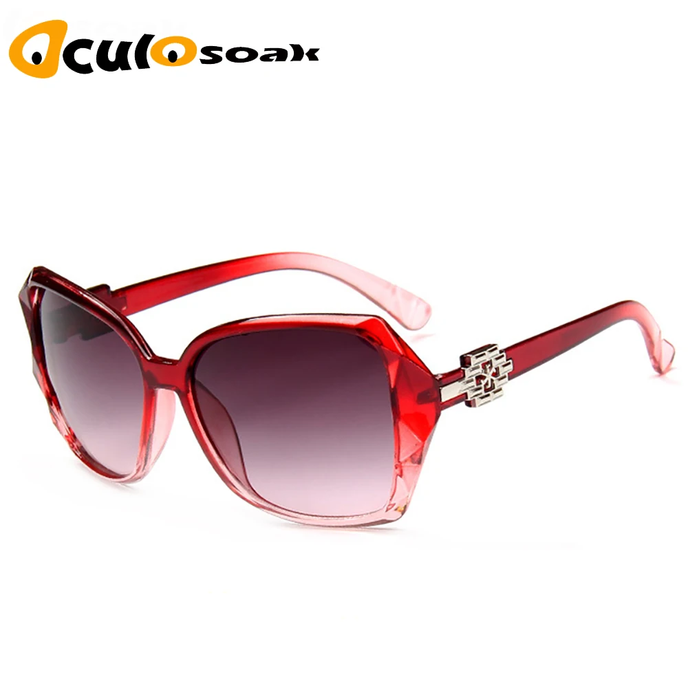 

New Fashion big box Brand Design Sunglasses Women 2019 Sun Glasses Female Gradient Shades Oculos Feminino Uv400 S1960