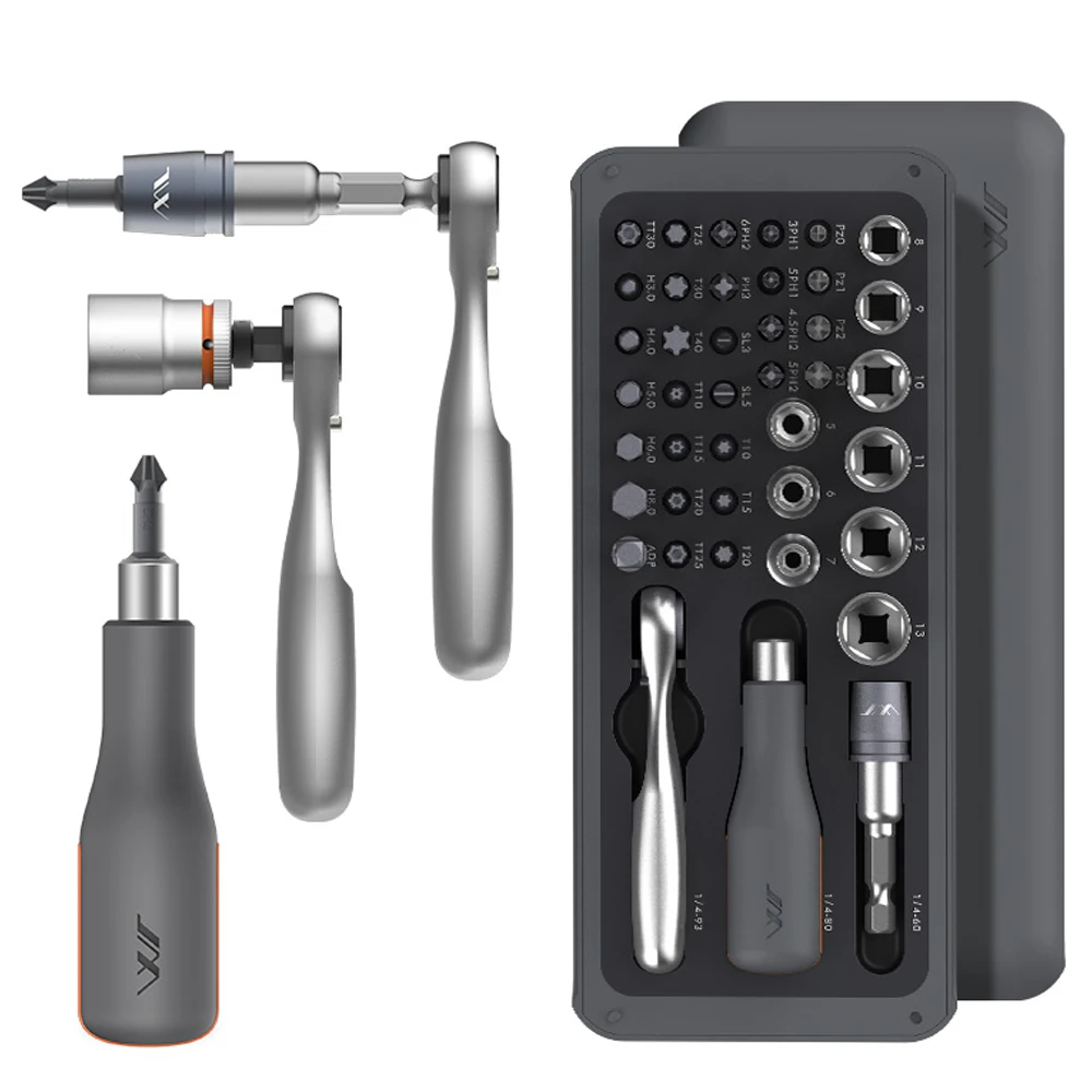 

41-in-1 1/4" Multifunctional Ratchet Wrench Set Bits Screwdriver Kit DIY Household Repairing Maintenance Tools