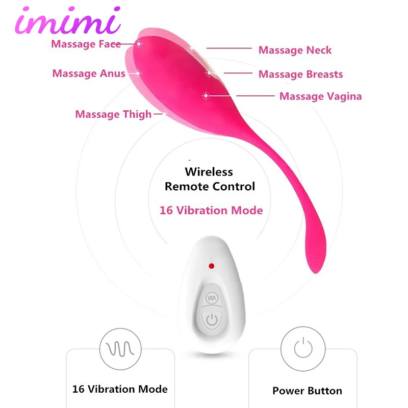 Rechargeable Wireless Remote Control Vibrating Egg Clitoris Stimulator Bullet Egg Vibrator Vaginal Masseger Sex Toys for Woman