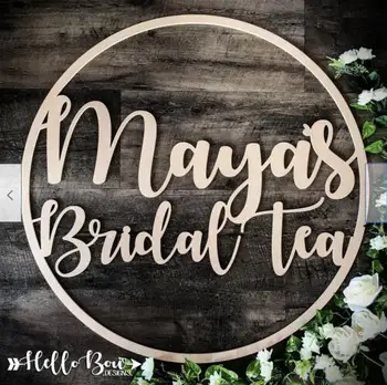 

Rustic Wood Door Sign Name Personalized Wooden Wedding Name Sign Custom Baby Shower Signature Party Room Decor Laser Cut