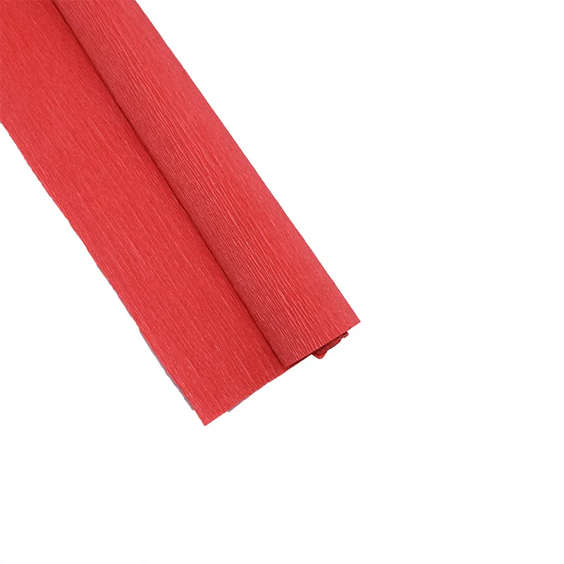 ZQNYCY Crepe Paper Rolls for Flower Making Wrapping Craft Birthday Party Christmas Decorations 2 Rolls P06 red