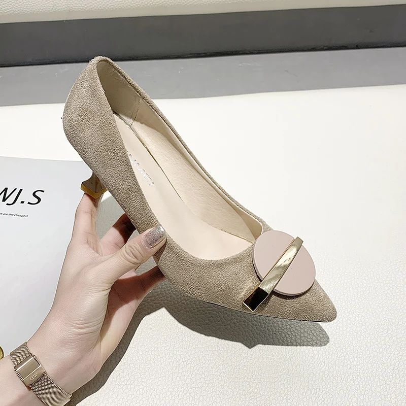 Для женщин высокий каблук туфли-лодочки для Для женщин простой Обувь на высоком каблуке офисные женские модные женские туфли, удобные дизайн большие размеры U18-24