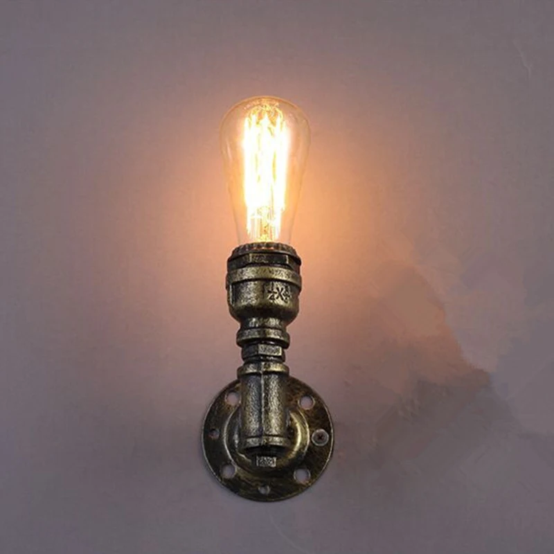 Vintage Industrial Rustic Unique Tap Style Wall Light Waterpipe Lamps Socket New Vintage Industrial Rustic Unique Tap Style Wall Light Waterpipe Lamps Socket New