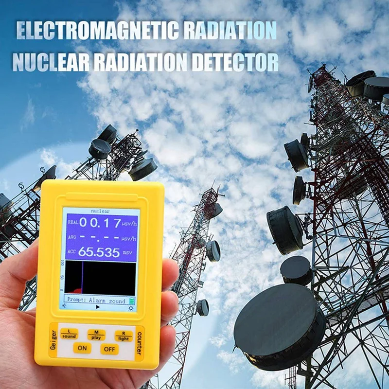 

BR-9C 2-In-1 Handheld Portable Digital Display Electromagnetic Radiation Nuclear Radiation Detector Geiger Counter Full-Function