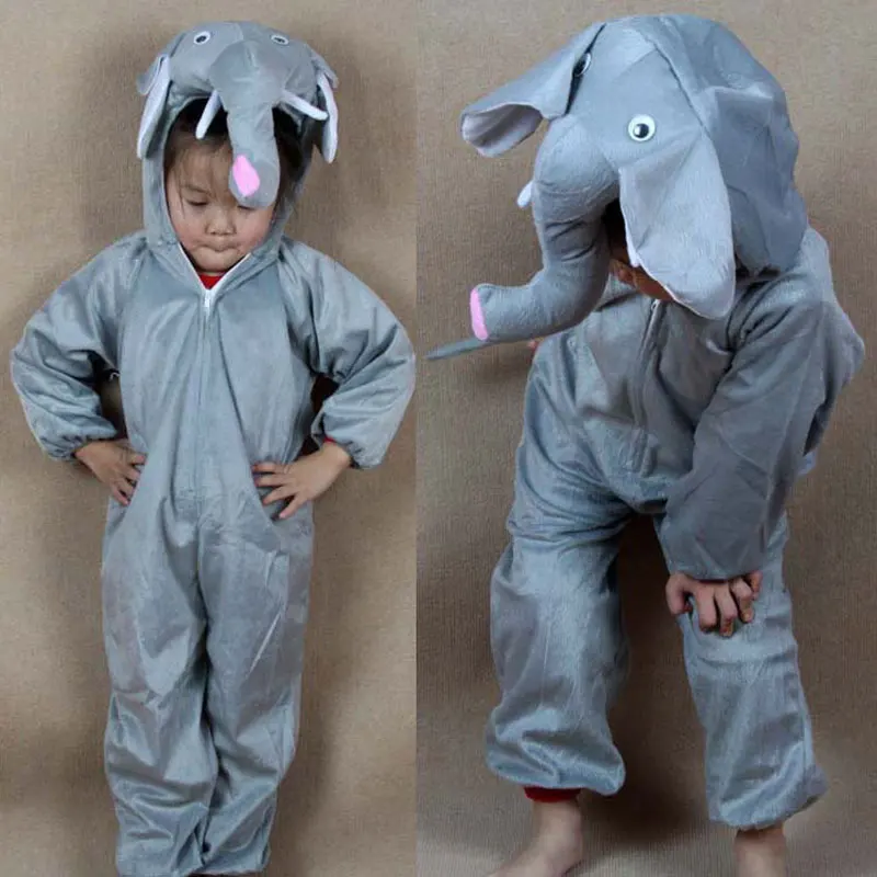 

Umorden Children Kids Girls Boys Cartoon Animals Costumes Performance Jumpsuit Elephant Children's Day Halloween Costume Cloth