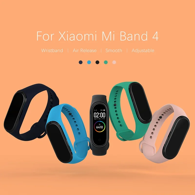 Силиконовый ремешок NILLKIN для Xiaomi Mi Band 4 на запястье глобальная Замена браслета xiaomi