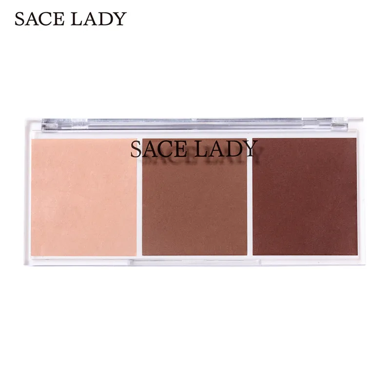 SACE LADY, 3 цвета, палитра для макияжа, Обнаженная пигментированная косметика, матовые тени для век, палитра для макияжа, профессиональная палитра, completa sombras