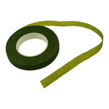 

30Yard 12mm Self-adhesive Paper Tape Floral Stem for Garland Wreaths DIY Craft Artificial Silk Flower(In green)