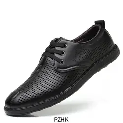 Распродажа 2019 года; Прямые продажи; sapatos masculino Zapatos zapatillas hombre; кожаная обувь с перфорацией; 2019r; Мужская Летняя обувь