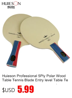 Huieson Prime Quality Technology Surface Ayous Carbon Fiber Big Central Paulownia Wood Table Tennis Racket Blade for Adults S5