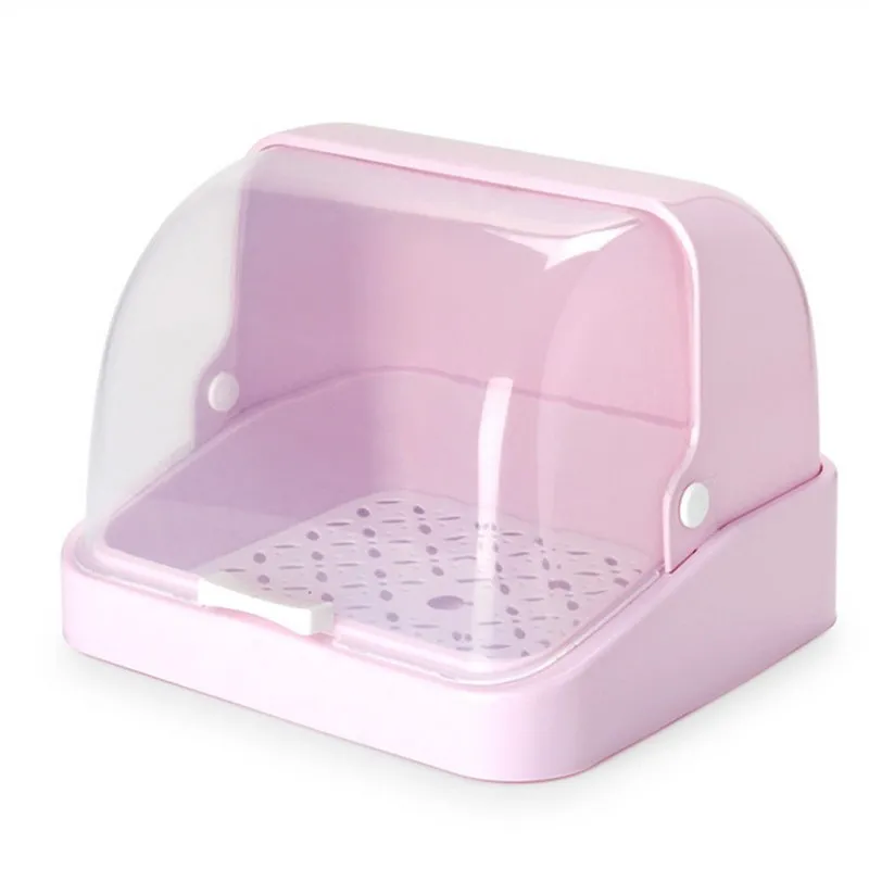 Anti Dust Baby Bottles Storage Box Drying Rack Plastic Tableware Dry Case Cleaning Dryer Drainer Storage Container Baby Care bottle drying rack baby bottle drying rack feeding bottle drying rack
