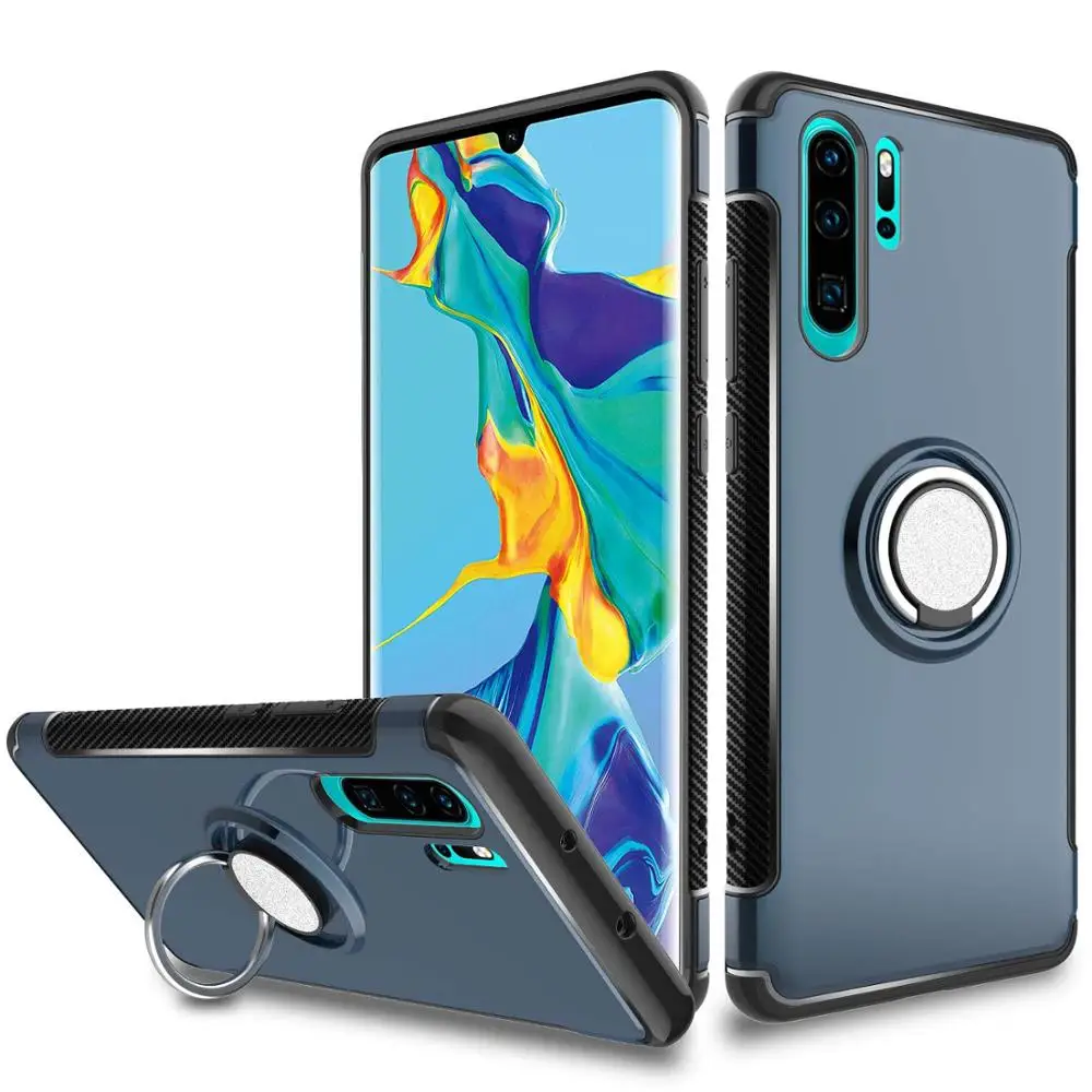 

Case For Huawei P30 P20 Mate 20 Lite Pro Cover Magnetic Ring Kickstand PC Case For Huawei Honor 20 10 Lite Pro 9X 8X 7X Cover