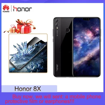 

Honor 8X MobilePhone 6.5 inch 1080x2340p FHD Screen Kirin 710 EMUI 8.2 system FingerPrint Back 20.0MP Front 16.0Mp