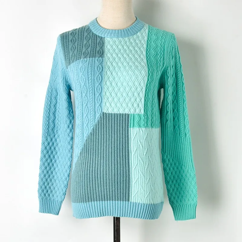 2021 New autumn and winter new round neck Pullover