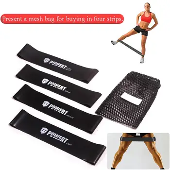 

4 Pcs Yoga Resistance Bands Latex Expander Elastic Women Booty Band Home Gym Workout Fitness Equipment Gum Training Pull Rope