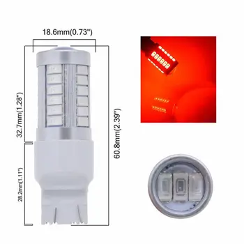 

360 degree LED Lights 4pcs T20/W21/5W/7443/7440 Auto Backup Replacement