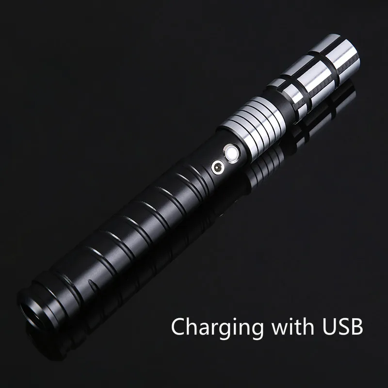 2019 Lightsaber Jedi Sword LED Light Saber Force FX Heavy Dueling Christmas Gift Rechargeable Loud Sound High with FOC MetalHilt