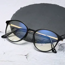 Мужские Круглые очки, женские модные очки, оправа с нулевой диоптрией, Ретро стиль, очки для близорукости, оправа для очков, поддельные очки