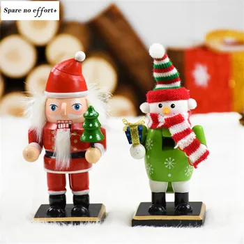 

Nutcracker Puppet Figures Christmas Decortions Kids New Year Birthday Gifts Wooden Toys Christmas Crafts Home Decor Accessories