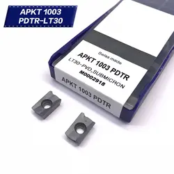 10 шт APKT1003 PDTR LT30 LAMINA ЧПУ лезвие твердосплавные фрезерные Вставки для токарного инструмента со сменными пластинами