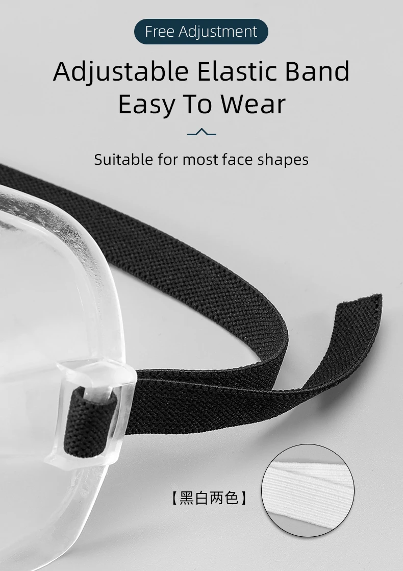 ROCKBROS Windproof Cycling Glasses Totally Closed Labor Protection Goggles Transparent Dust-proof Splash-proof Sports Goggles