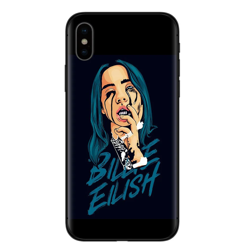 Fashion girl billie eilish cover of ocean eyes art Phone Case For SamSung S10 S9 S8 Plus S6 S7 Edge A50 A70 A30 Soft TPU Cover - Цвет: TPU H33