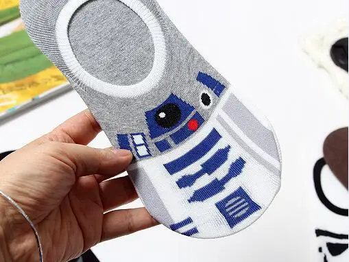 Звездные войны BB8 робот косплей носки модные повседневные персональные calcetines cortos hombre Новинка Высокое качество забавные happy Calcetines - Цвет: 2