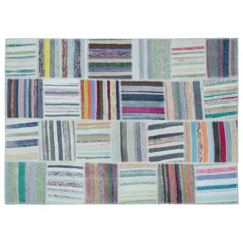 

Handmade Multicolor Vintage Patchwork Rug Area Rug 160x222 Cm-5'3''X7'3''
