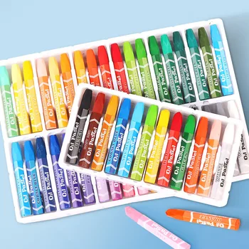 

Wax Crayon Kids Oil Painting Stick Candy Color Oil Pastel Crayon Child Safety Non-toxic Pastel 8/12/24/36Colors knutselen